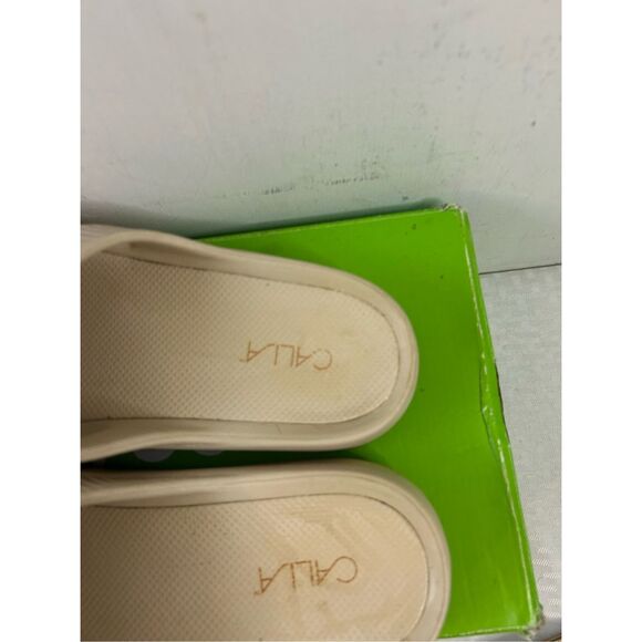 Calia Carrie Underwood foam slides beige sandals size 10 slip ons - Picture 2 of 7